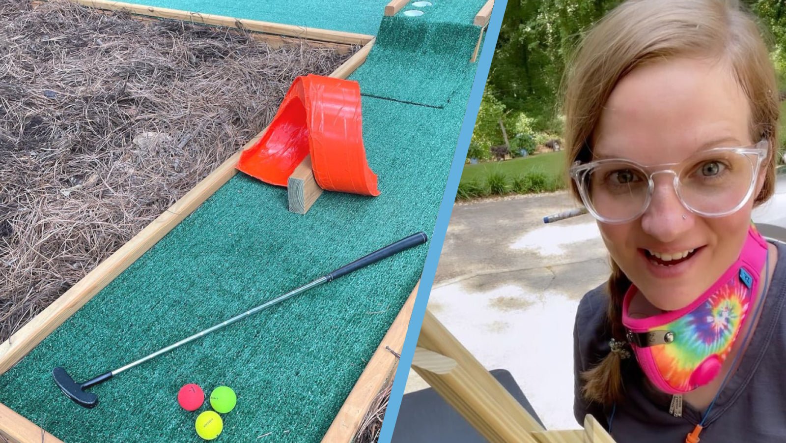 Behind the Mask: How Alex Brownfield Made a Miniature Golf Course at Home - RZ Mask