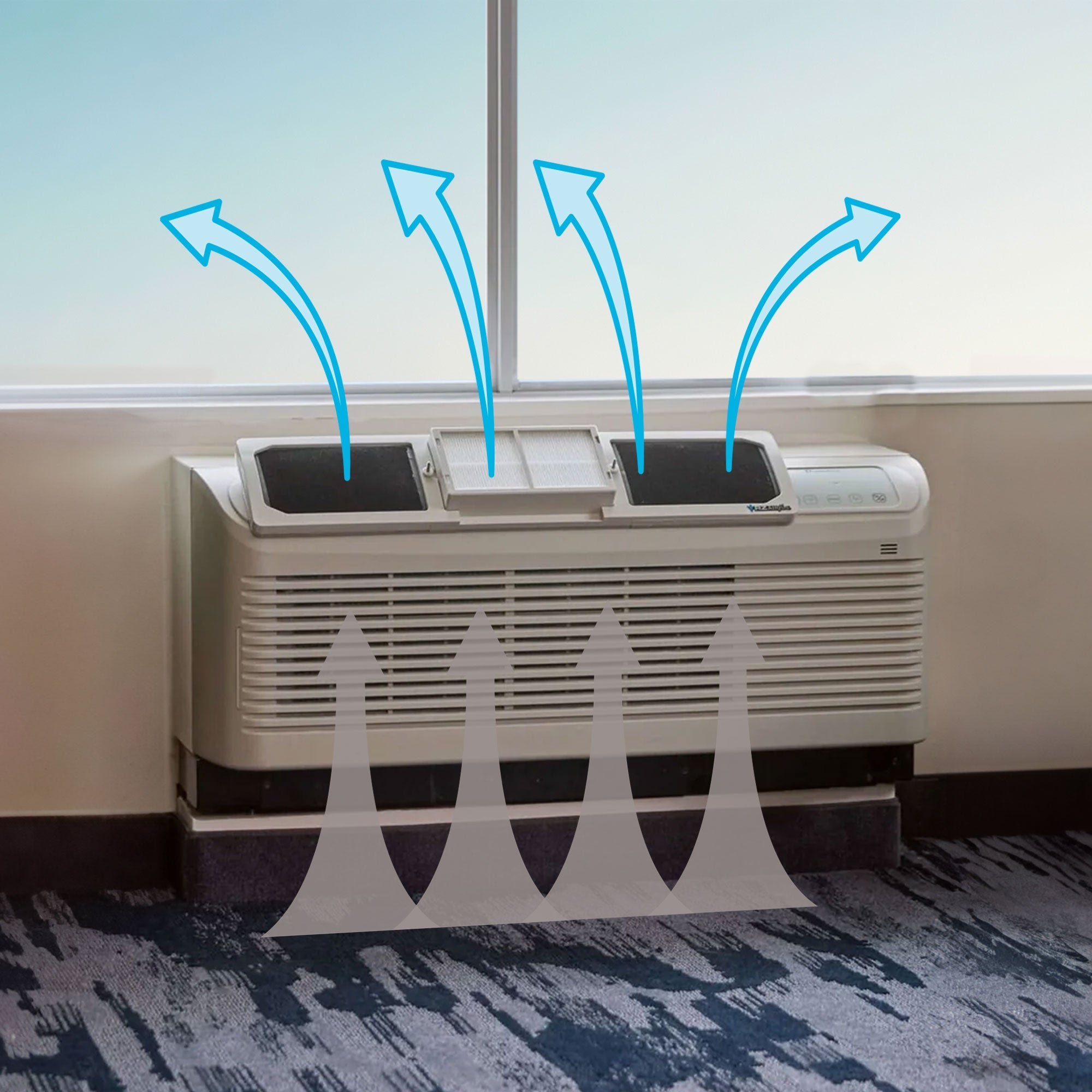 RZ AIRflow PTAC Powered Air Purifier