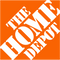 White 'The Home Depot' logo on an orange background