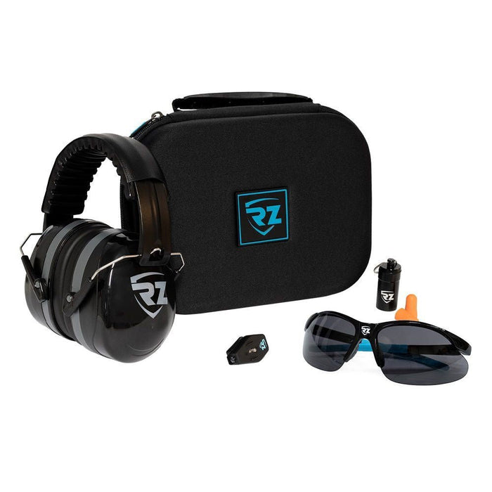 RZ Safety Kit | Complete Workplace Protection | Safety Glasses, Earmuffs, Earplugs & LED Light