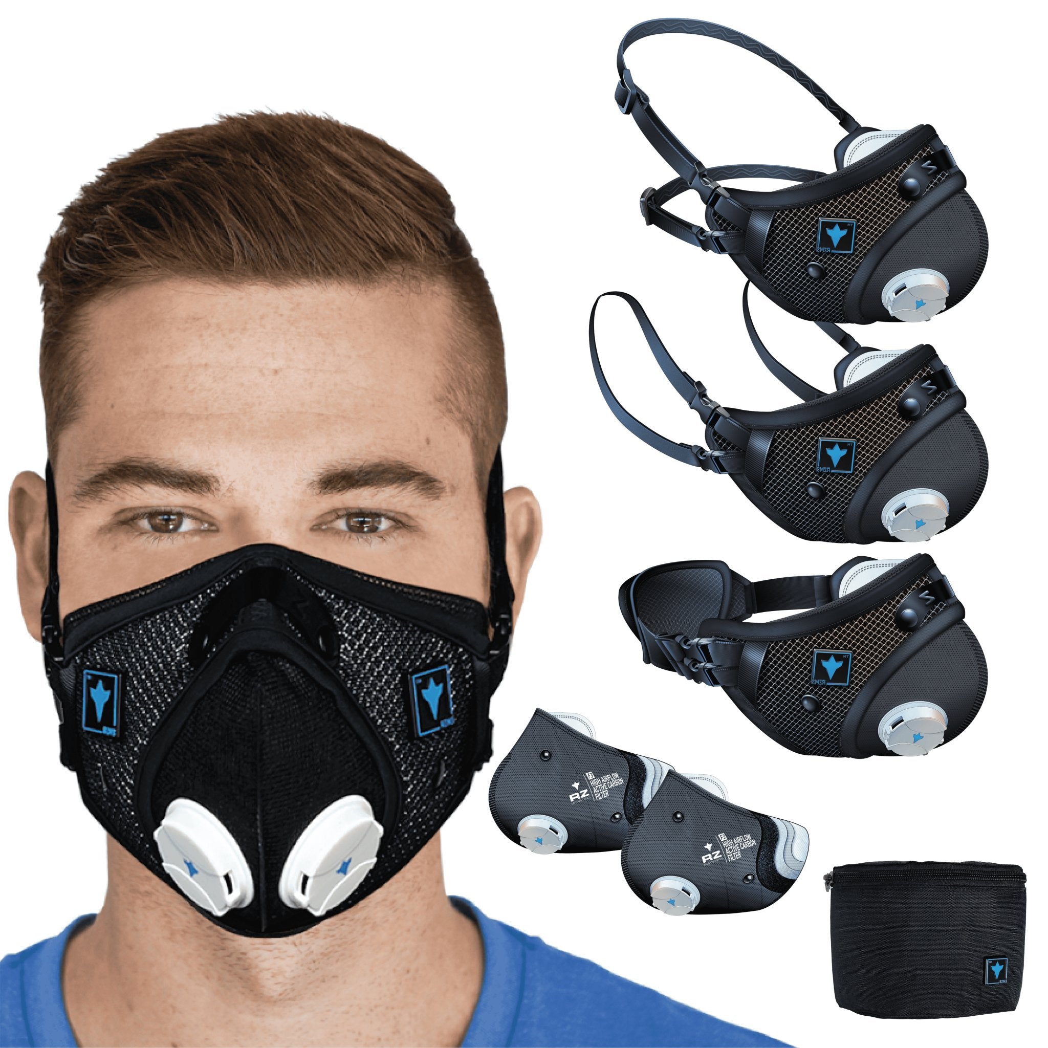 RZM3: Patented 3 - Strap Design & High Flow Filters - BEST SELLER! - RZM3 Mesh Mask - RZ Mask