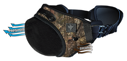RZ Mask Camo RZM3: Hunt, work, or play with ultimate comfort and patented 3-strap versatility!