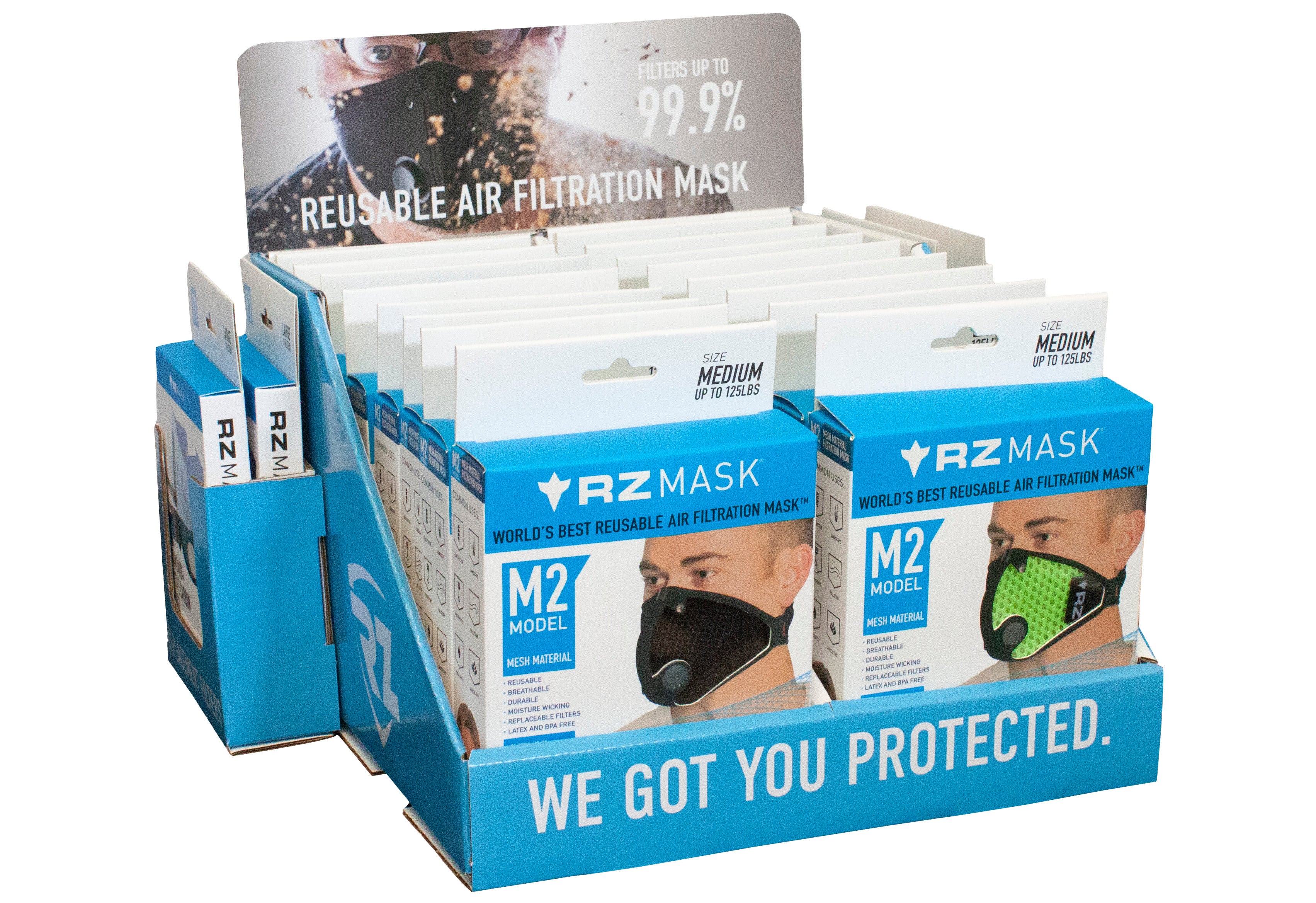 Image of an RZ Mask Counter top diplay