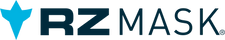 RZ Mask logo with a blue star on a white background