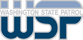 Washington State Patrol logo with 'WSP' in blue and gray on a white background