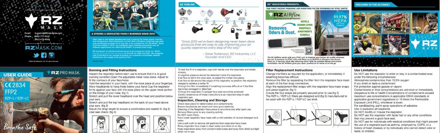 RZ Mask RZM3 FFP2 User Guide