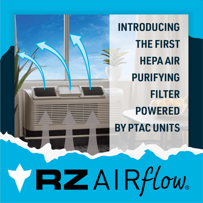 RZ AIRFlow - Air Purifying Filter for PTAC heating & Cooling Units w/Premium Travel Case - Unit - RZ Mask