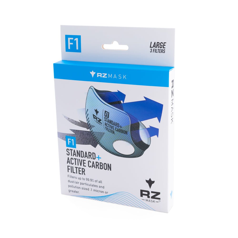 RZ Mask F1 Standard Filters / With Active Carbon - (3 - Pack) for M1, M2 & M2.5 Masks - F1 Filter - RZ Mask