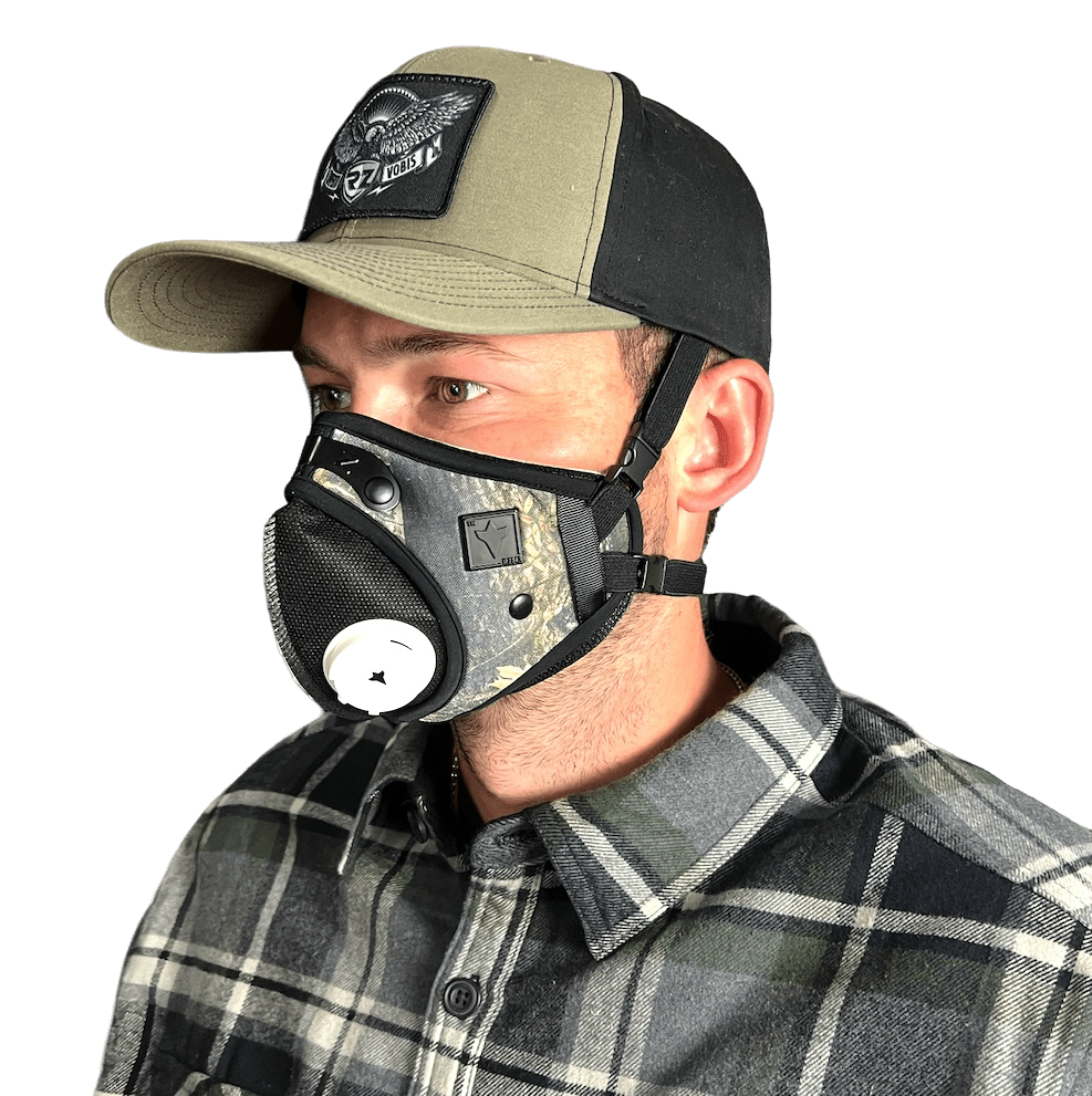 RZ Mask's RZM3: Hunt, work, or play with ultimate comfort and patented 3 - strap versatility! - RZ Mask