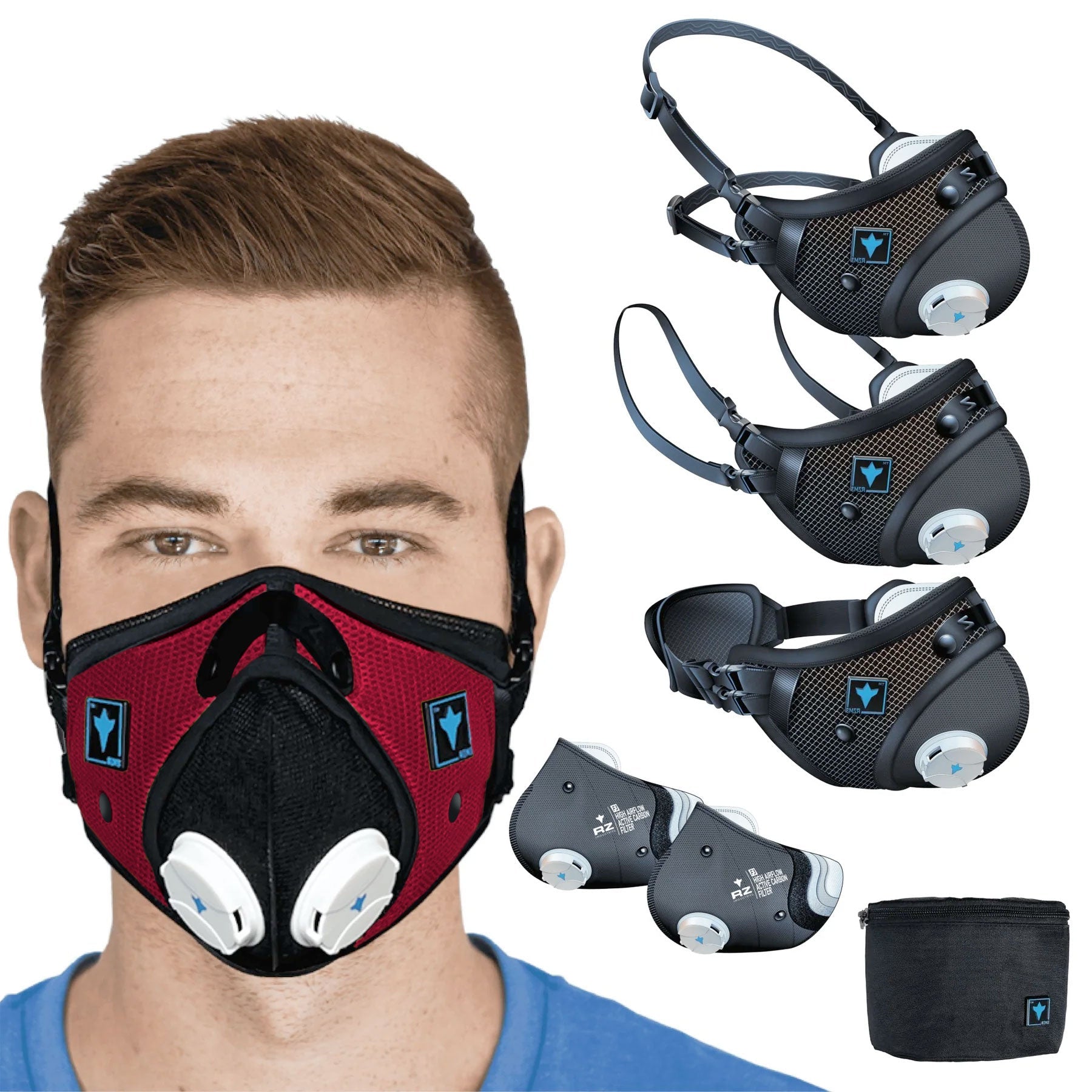 RZM3 MASK: 3 Strap Design, 99% Filtration, Up to 50% Breathability, No Fog Technology *BEST SELLER* - RZM3 Mesh Mask - RZ Mask