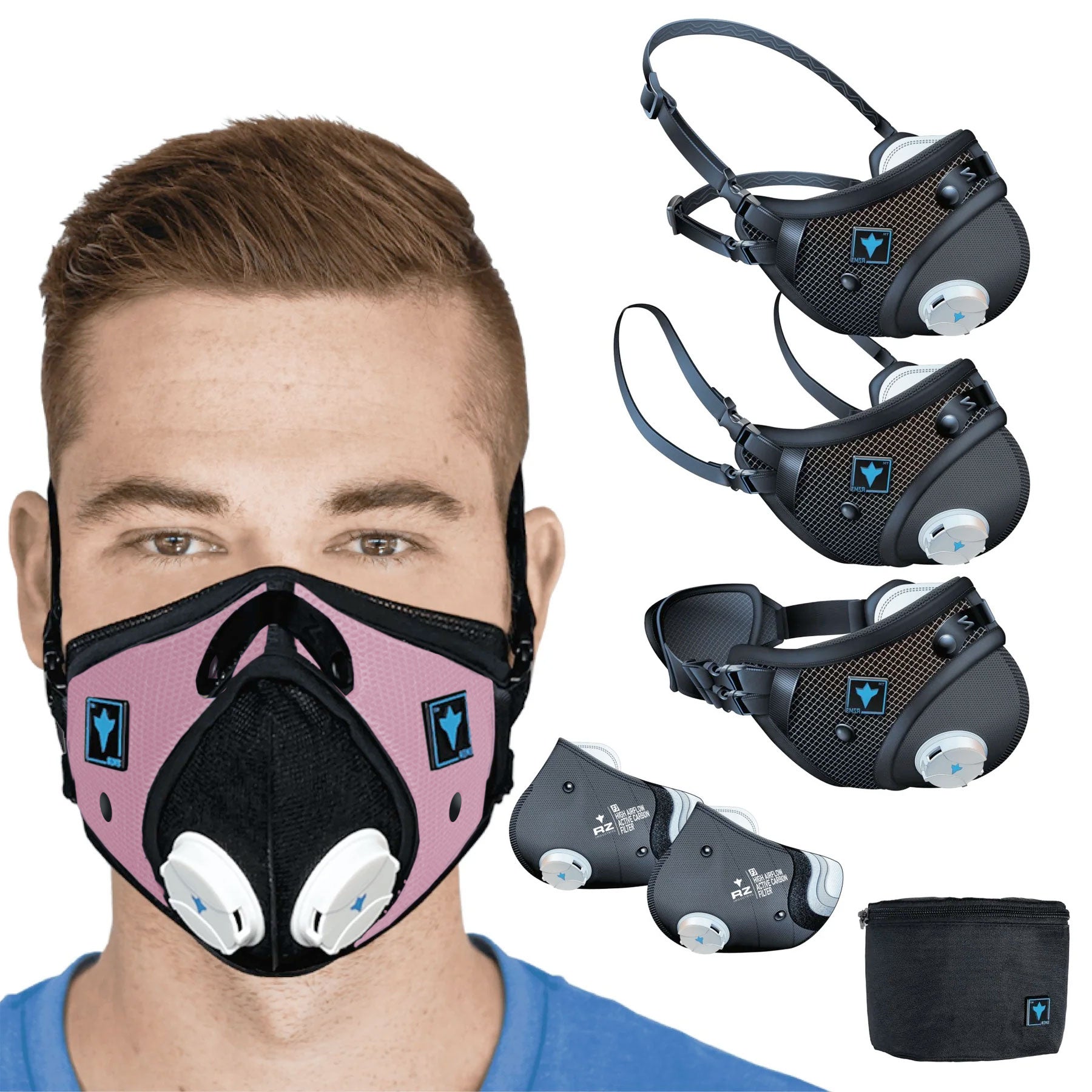 RZM3 MASK: 3 Strap Design, 99% Filtration, Up to 50% Breathability, No Fog Technology *BEST SELLER* - RZM3 Mesh Mask - RZ Mask