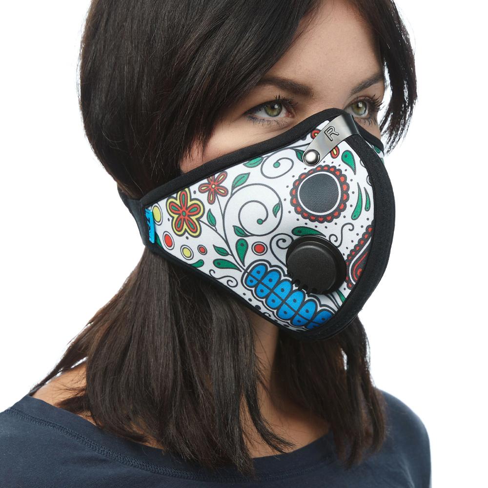 M2 Nylon Shell - Day of the Dead White - M2 Shell - RZ Mask