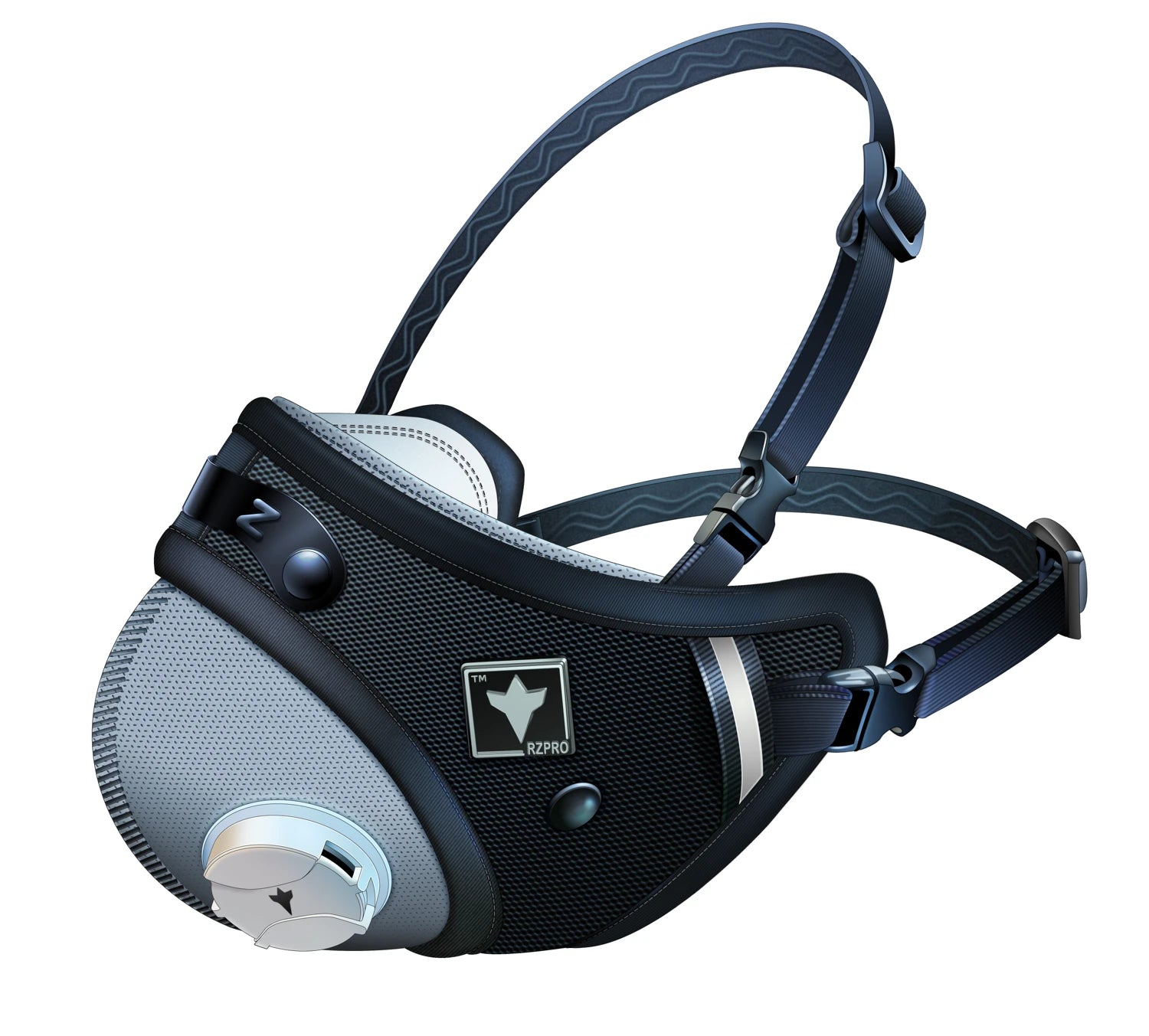 RZ Pro mask and adjustable strap system
